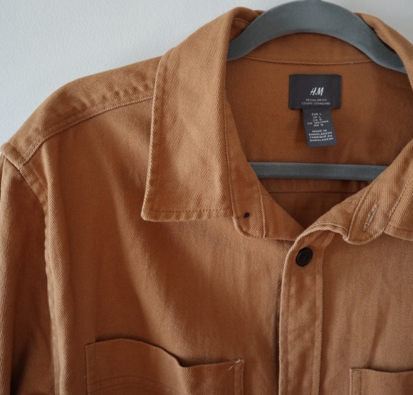 H&M Men's Longsleeve Corduroy Button Down Shirt - Picture 3 of 7